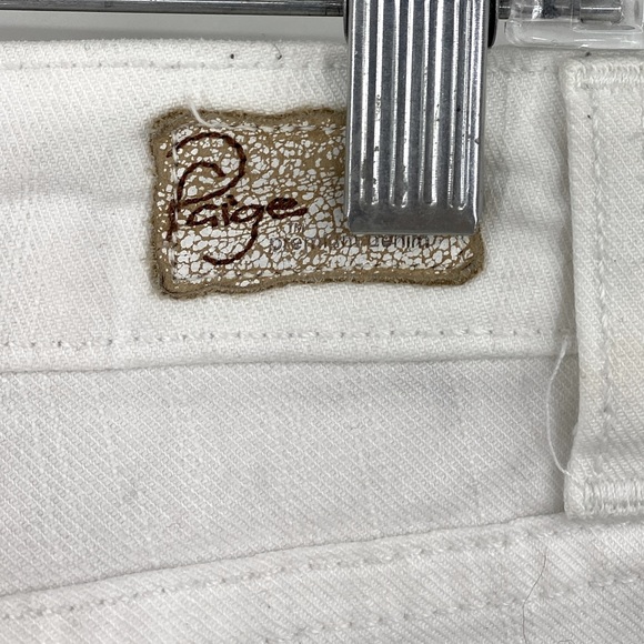 πSALEπ Paige White Benedict Canyon Premium Denim Jeans - Picture 7 of 9